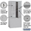 Salsbury Industries 3911D-15AFU 11 Door High Free-Standing 4C Horizontal Mailbox with 15 Doors and 1 Parcel Locker in Aluminum with USPS Access