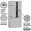 Salsbury Industries 3911D-4PAFU 11 Door High Free-Standing 4C Horizontal Parcel Locker with 4 Parcel Lockers in Aluminum with USPS Access