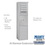 Salsbury Industries 3911S-04AFP 11 Door High Free-Standing 4C Horizontal Mailbox with 4 Doors and 1 Parcel Locker in Aluminum with Private Access