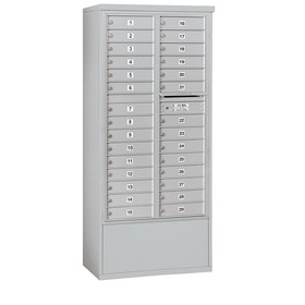 Salsbury Industries Free-Standing 4C Horizontal Mailbox Unit - Maximum Height Unit (72 Inches) - Double Column - 29 MB1 Doors - Front Loading - Private Access
