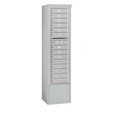 Salsbury Industries Free-Standing 4C Horizontal Mailbox Unit - Maximum Height Unit (72 Inches) - Single Column - 14 MB1 Doors - Front Loading - Private Access
