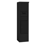 Salsbury Industries 3916S-1CBF Maximum Height Free-Standing 4C Horizontal Collection Box in Black