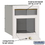 Salsbury Industries 4145P-WHT Cast Aluminum Column Mailbox - Locking - Plain Door - White