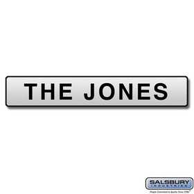 Salsbury Industries 4367 Custom Engraved Self Adhesive Placard - for Roadside Mailbox, Mail Chest and Mail Package Drop