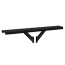 Salsbury Industries 4384BLK Spreader - 4 Wide with 2 Supporting Arms - for Roadside Mailboxes - Black