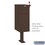 Salsbury Industries Standard Pedestal - Bolt Mounted - for Mail Package Drop - Bronze