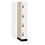 Salsbury Industries 44161AW-R 12" Wide Premier Wood Locker - Four Tier - 1 Wide - 6 Feet High - 21" Deep - Arctic White - Resettable Combination Locks