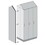 Salsbury Industries 44238DE-AW Double End Side Panel - for 24 Inch Deep Premier Wood Locker - with Sloping Hood - Arctic White