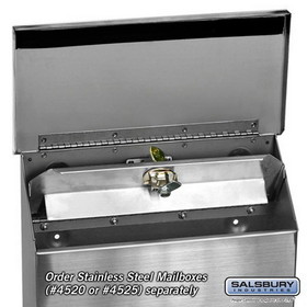 Salsbury Industries 4521 Security Kit - Option for Stainless Steel Mailbox - Vertical Style - with (2) Keys