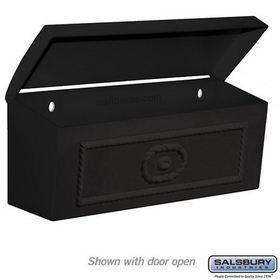 Salsbury Industries 4560BLK Townhouse Mailbox - Surface Mounted - Black