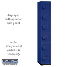 Salsbury Industries 12" Wide Six Tier Box Style Heavy Duty Plastic Locker - 1 Wide - 6 Feet High - 18 Inches Deep
