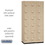 Salsbury Industries 46368TAN 12" Wide Six Tier Box Style Heavy Duty Plastic Locker - 3 Wide - 6 Feet High - 18 Inches Deep - Tan