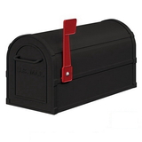 Salsbury Industries 4850BLK Heavy Duty Rural Mailbox - Black