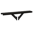 Salsbury Industries 4885BLK Spreader - 5 Wide with 2 Supporting Arms - for Rural Mailboxes and Townhouse Mailboxes - Black
