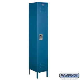 Salsbury Industries 15" Wide Single Tier Standard Metal Locker - 1 Wide - 6 Feet High - 15 Inches Deep