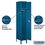 Salsbury Industries 51168BL-U 15" Wide Single Tier Standard Metal Locker - 1 Wide - 6 Feet High - 18 Inches Deep - Blue - Unassembled