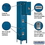 Salsbury Industries 53165BL-U 15" Wide Triple Tier Standard Metal Locker - 1 Wide - 6 Feet High - 15 Inches Deep - Blue - Unassembled