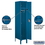 Salsbury Industries 61158BL-U 12" Wide Single Tier Standard Metal Locker - 1 Wide - 5 Feet High - 18 Inches Deep - Blue - Unassembled