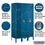 Salsbury Industries 61355BL-U 12" Wide Single Tier Standard Metal Locker - 3 Wide - 5 Feet High - 15 Inches Deep - Blue - Unassembled