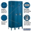 Salsbury Industries 61365BL-U 12" Wide Single Tier Standard Metal Locker - 3 Wide - 6 Feet High - 15 Inches Deep - Blue - Unassembled