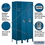 Salsbury Industries 61368BL-U 12" Wide Single Tier Standard Metal Locker - 3 Wide - 6 Feet High - 18 Inches Deep - Blue - Unassembled