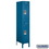 Salsbury Industries 62158BL-U 12" Wide Double Tier Standard Metal Locker - 1 Wide - 5 Feet High - 18 Inches Deep - Blue - Unassembled