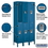 Salsbury Industries 62362BL-U 12" Wide Double Tier Standard Metal Locker - 3 Wide - 6 Feet High - 12 Inches Deep - Blue - Unassembled