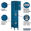 Salsbury Industries 63168BL-U 12" Wide Triple Tier Standard Metal Locker - 1 Wide - 6 Feet High - 18 Inches Deep - Blue - Unassembled