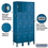 Salsbury Industries 64362BL-U 12" Wide Four Tier Standard Metal Locker - 3 Wide - 6 Feet High - 12 Inches Deep - Blue - Unassembled