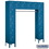 Salsbury Industries 66016BL-U 12" Wide Six Tier Box Style Bridge Standard Metal Locker - 16 Box - 18 Inches Deep - Blue - Unassembled