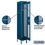 Salsbury Industries 71168BL-U 12" Wide Single Tier Vented Metal Locker - 1 Wide - 6 Feet High - 18 Inches Deep - Blue - Unassembled