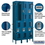 Salsbury Industries 72362BL-U 12" Wide Double Tier Vented Metal Locker - 3 Wide - 6 Feet High - 12 Inches Deep - Blue - Unassembled