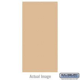 Salsbury Industries Finished Double End Panel - for 6 Feet High 18 Inch Deep Metal Locker - Tan