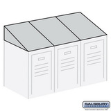 Salsbury Industries Sloping Hood - for up to (3) 12 Inch Wide and 12 Inch Deep Metal Lockers