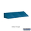 Salsbury Industries 77752BL Sloping Hood - for up to (3) 12 Inch Wide and 12 Inch Deep Metal Lockers - Blue