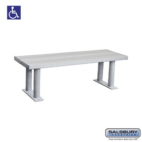 Salsbury Aluminum ADA Locker Bench - 48 Inches Wide