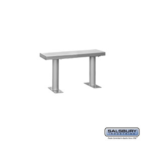 Salsbury Aluminum Locker Bench - Bolt Mounted - 36 Inches Wide to 96 Inches Wide