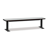 Salsbury Industries 77787D-GRY Designer Wood Locker Benches - 84 Inches Wide - Gray