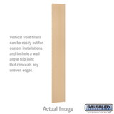 Salsbury Industries Front Filler - Vertical - 9 Inch Wide - for 6 Feet High Metal Locker