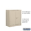 Salsbury Industries 8048TAN-U 36" Wide Counter Height Heavy Duty Storage Cabinet - 42 Inches High - 18 Inches Deep - Tan - Unassembled