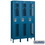 Salsbury Industries 81365BL-U 15" Wide Single Tier Vented Metal Locker - 3 Wide - 6 Feet High - 15 Inches Deep - Blue - Unassembled