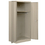 Salsbury Industries 8174TAN-A Heavy Duty Storage Cabinet - Wardrobe - 78 Inches High - 24 Inches Deep - Tan - Assembled