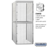 Salsbury Industries Double Tier Bulk Storage Locker - Starter - 60 Inches Deep