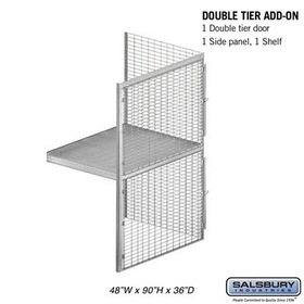 Salsbury Industries 48" Wide Double Tier Bulk Storage Locker - Add On