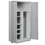 Salsbury Industries 8274GRY-A Heavy Duty Storage Cabinet - Combination - 78 Inches High - 24 Inches Deep - Gray - Assembled