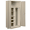 Salsbury Industries 8274TAN-A Heavy Duty Storage Cabinet - Combination - 78 Inches High - 24 Inches Deep - Tan - Assembled