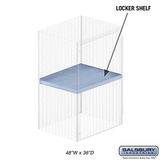 Salsbury Industries 8343-S Shelf - for Bulk Storage Locker - 48 Inches Wide - 36 Inches Deep