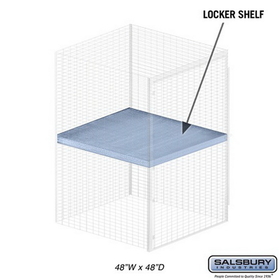 Salsbury Industries 8344-S Shelf - for Bulk Storage Locker - 48 Inches Wide - 48 Inches Deep