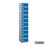 Salsbury Industries 90168BL-U 12" Wide Ten Tier Plastic Locker - 1 Wide - 6 Feet High - 18 Inches Deep - Blue - Unassembled
