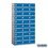 Salsbury Industries 90368BL-U 12" Wide Ten Tier Plastic Locker - 3 Wide - 6 Feet High - 18 Inches Deep - Blue - Unassembled